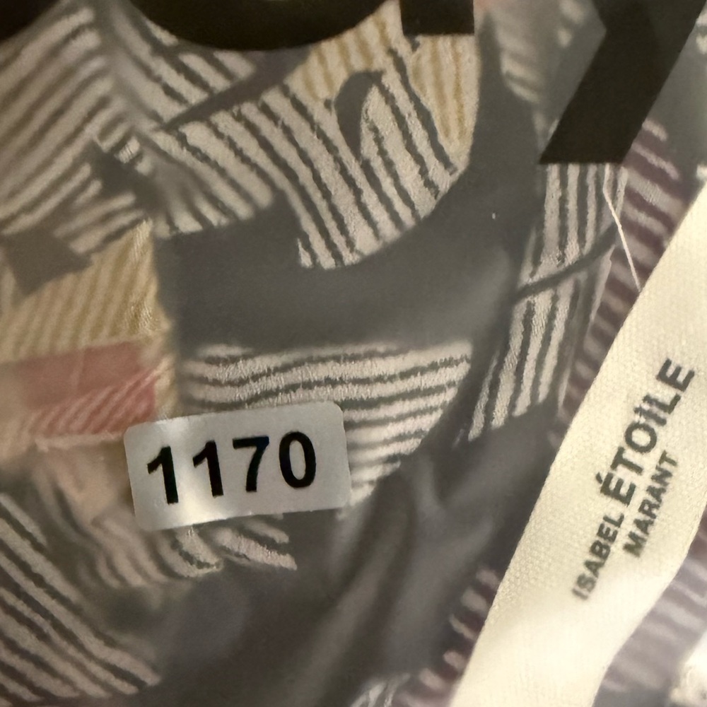 ISABEL MARANT ÉTOILE Java Printed Ruffled Mini Dress Black Floral Size 2 US - Picture 12 of 12
